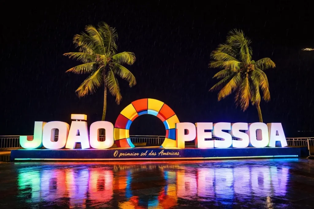 Imagem do letreiro  de João Pessoa