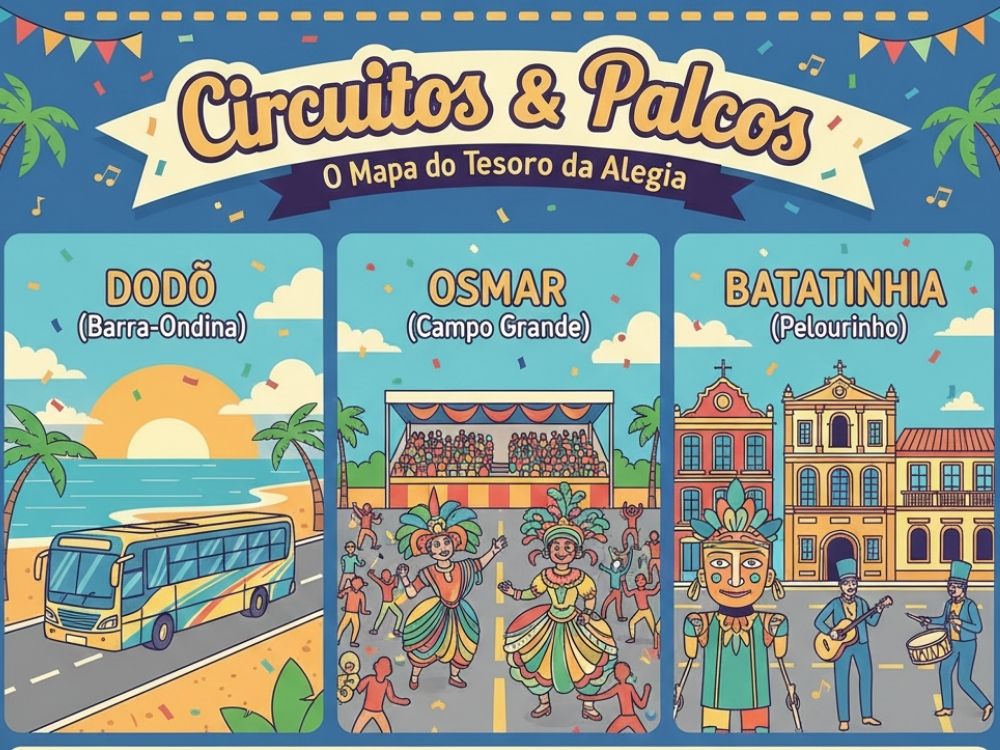 O Mapa da alegria - Carnaval de Salvador 2026