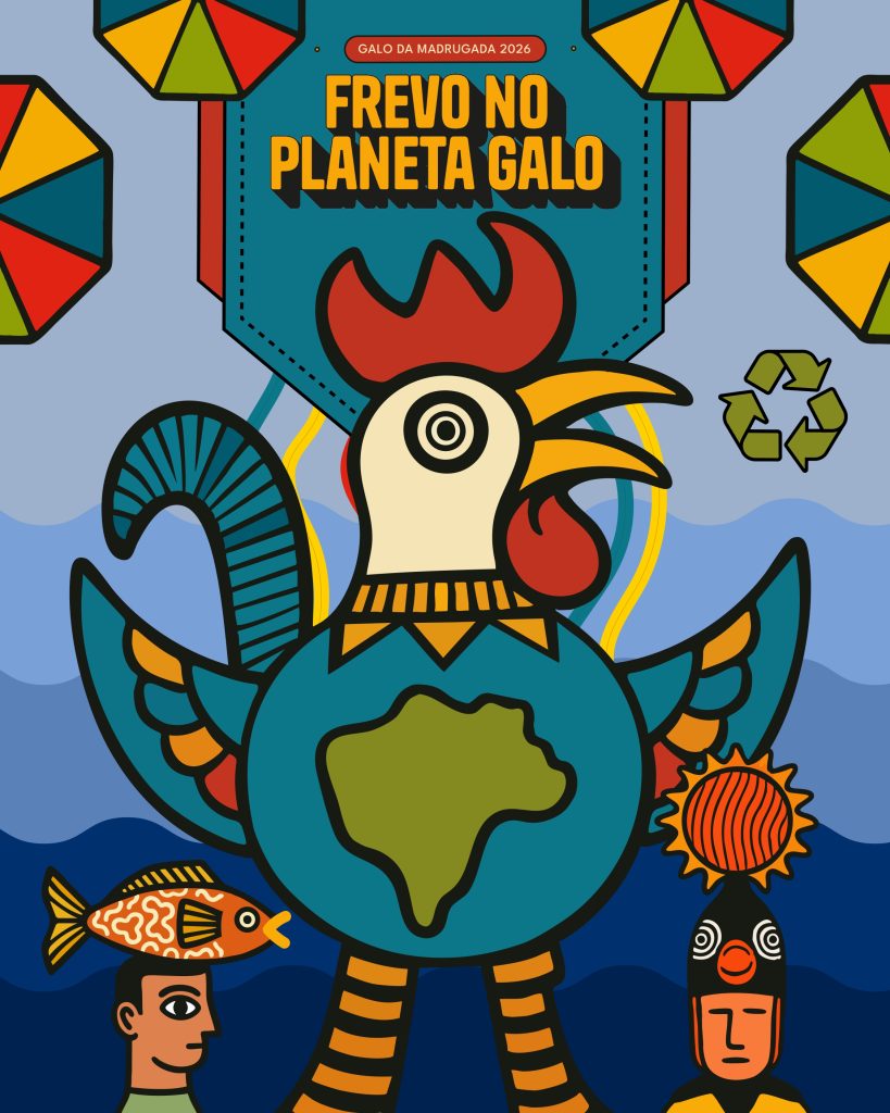 Tema do Bloco Galo da Madrugada para o Carnaval do Recife 2026