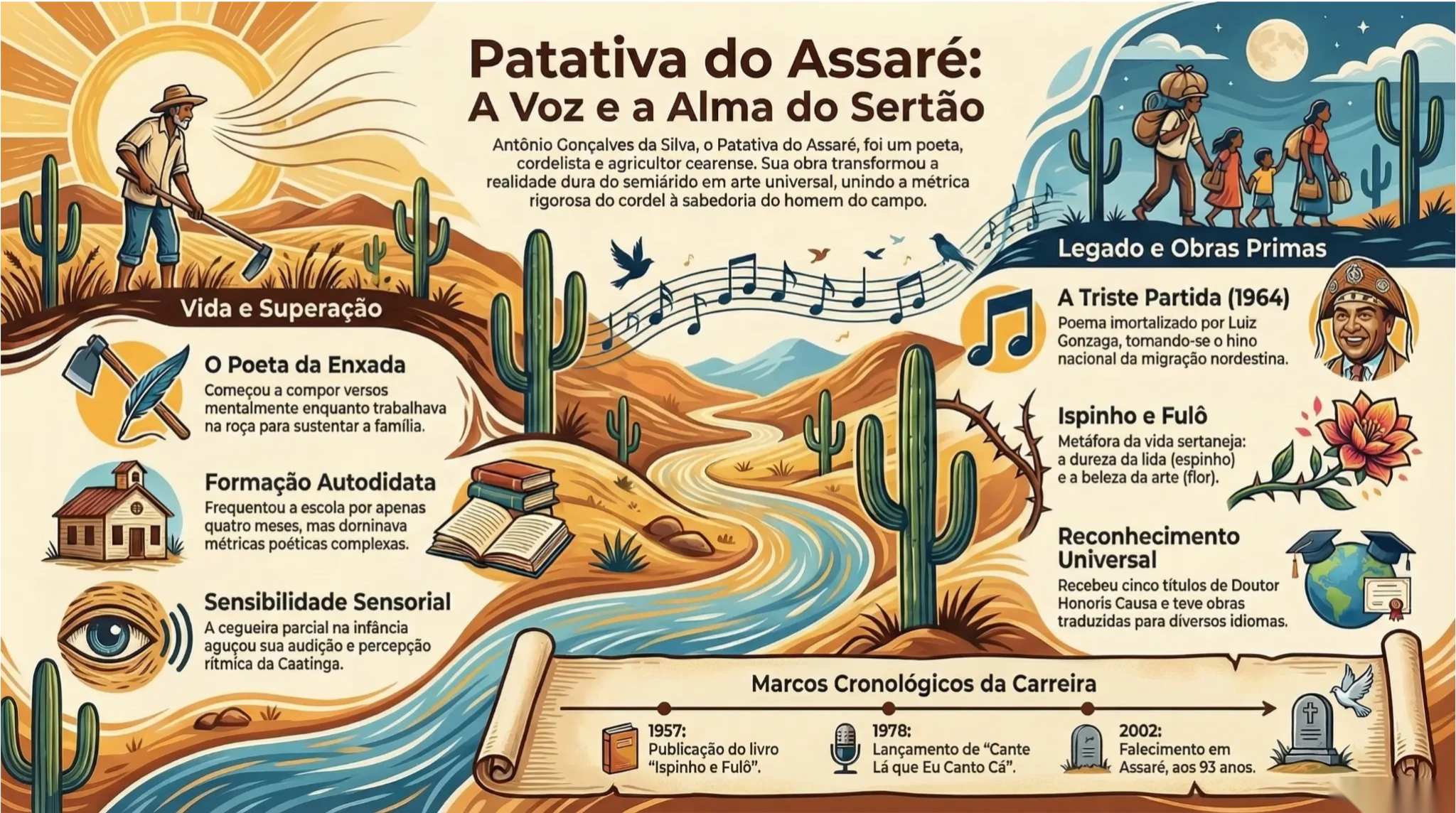 Quem foi Patativa do Assaré? A Voz do Nordeste - Enciclopédia Nordeste