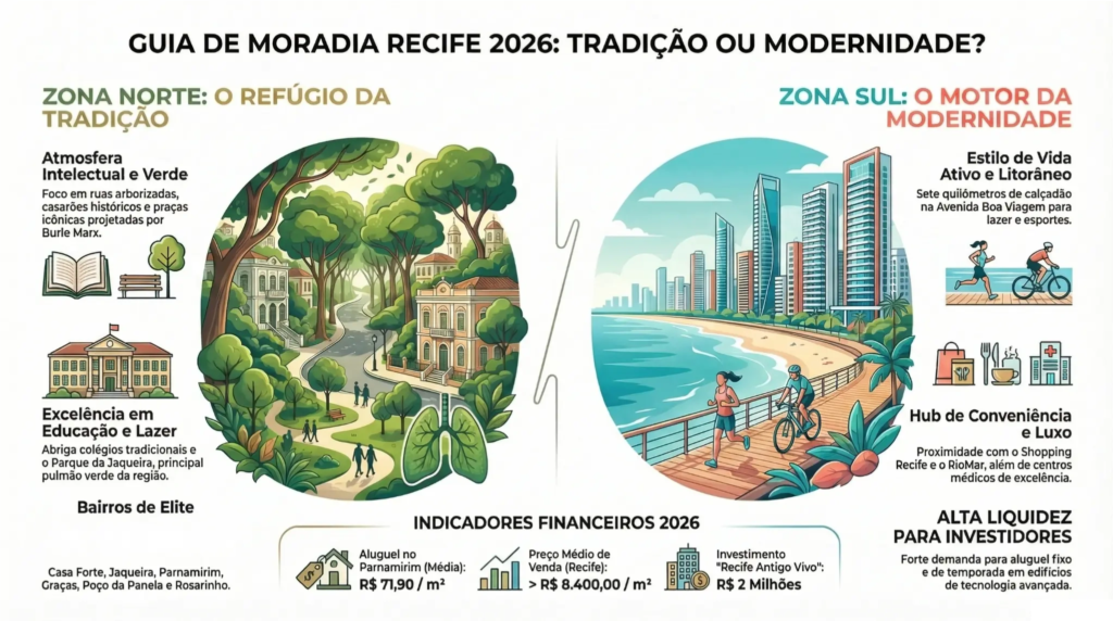 Infográfico - Guia de Moradia em Recife 2026
