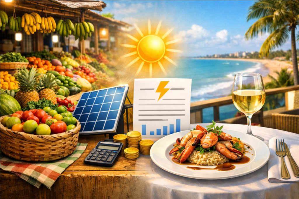 A economia das feiras livres e a Sofisticação dos restaurantes na orla