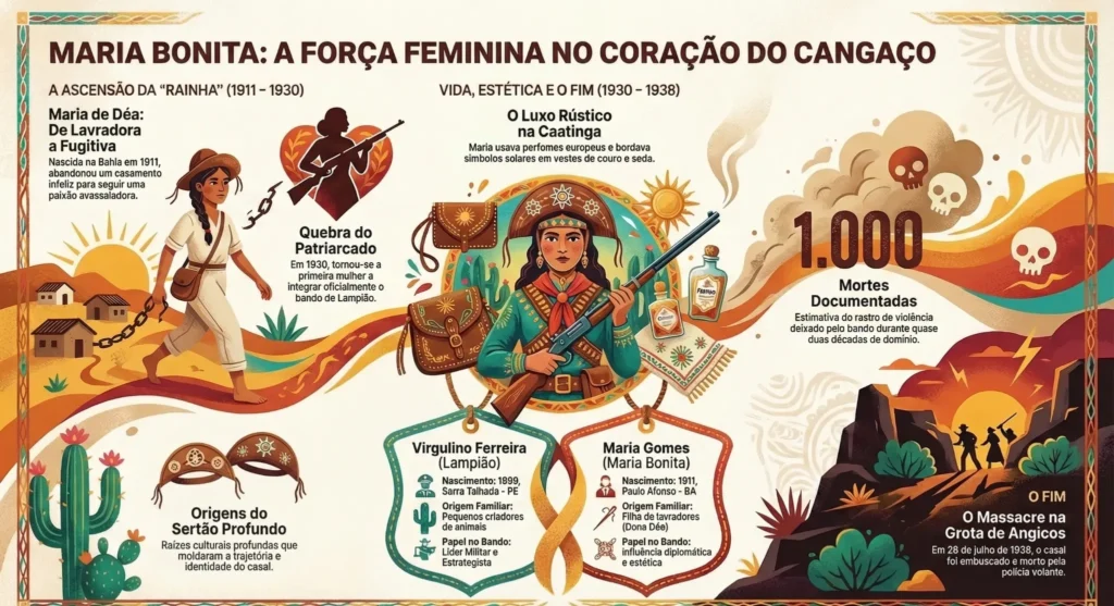 Infográfico - Maria Bonita Lampião