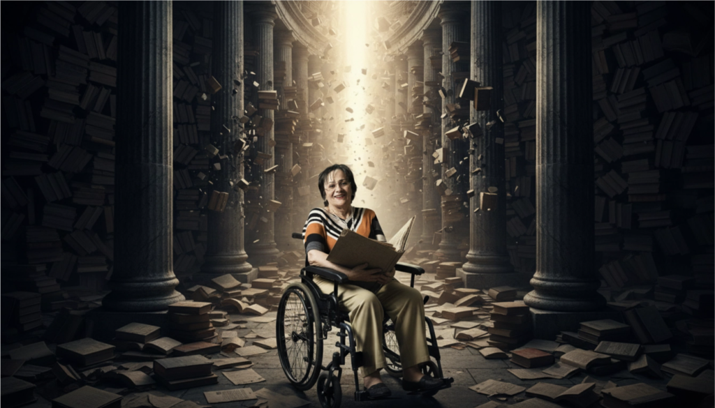 Imagem da batalha de Maria da Penha nos tribunais