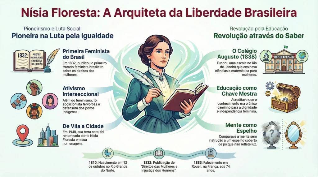 Nísia Floresta -
Infográfico