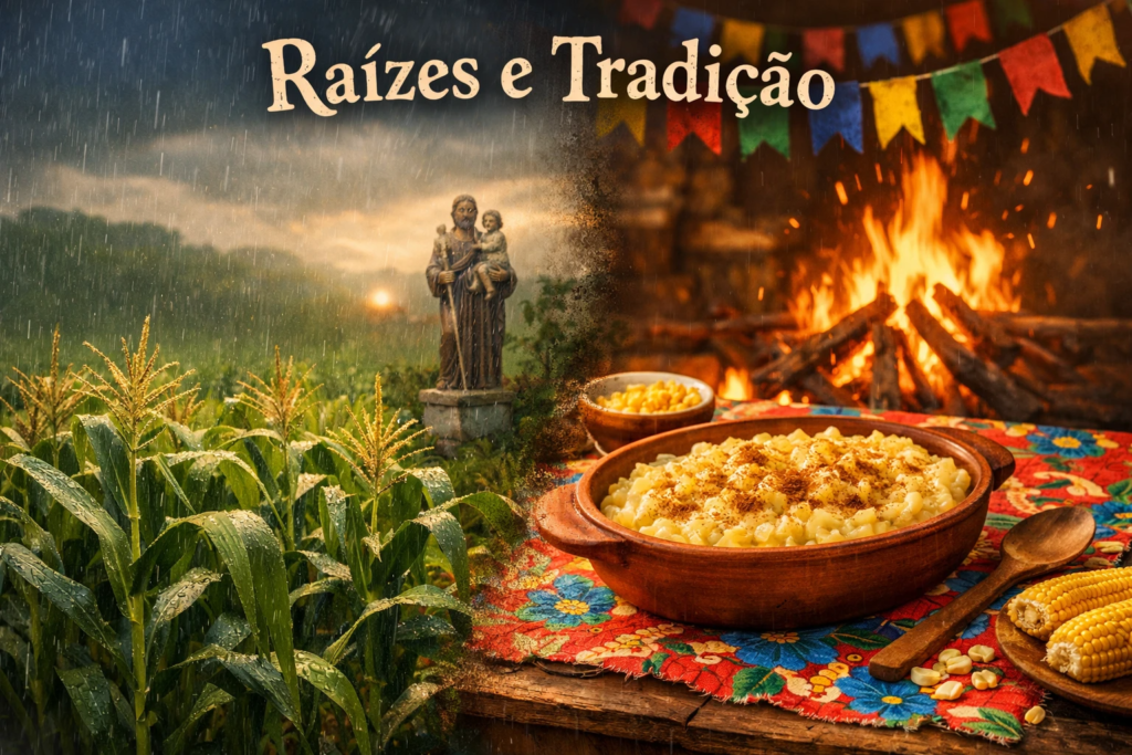 canjica cremosa nordestina - Raízes e Tradição: Do Campo à Mesa Nordestina