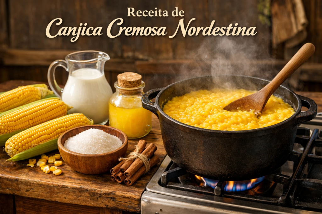 receita de canjica cremosa nordestina