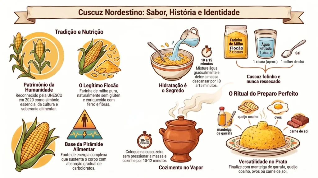 Cuscuz Nordestino - Infográfico
