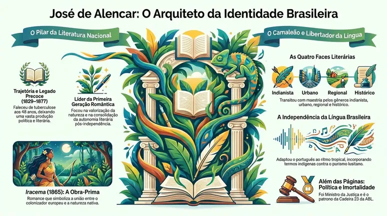 José de Alencar - Infográfico