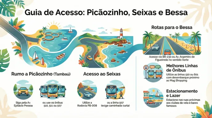 Infográfico - Rotas para as Piscinas Naturais