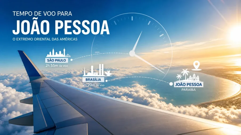 Voos para João Pessoa - Quantas horas de voo?